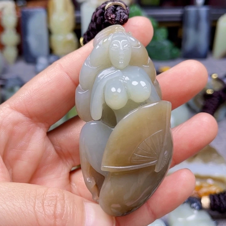 和田玉未镶嵌挂件