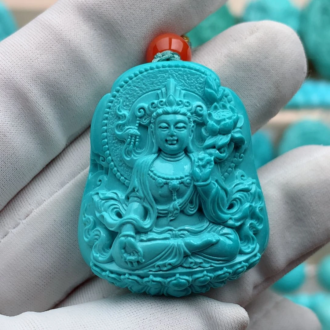 绿松石珠宝奇石未镶嵌22.6克