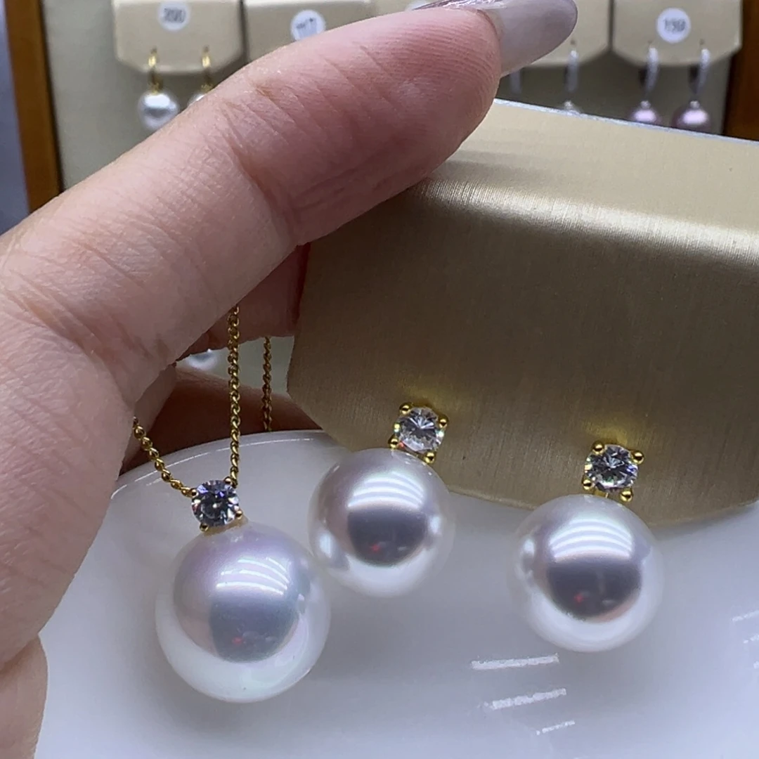 18K金镶嵌吊坠(赠链)淡水珍珠