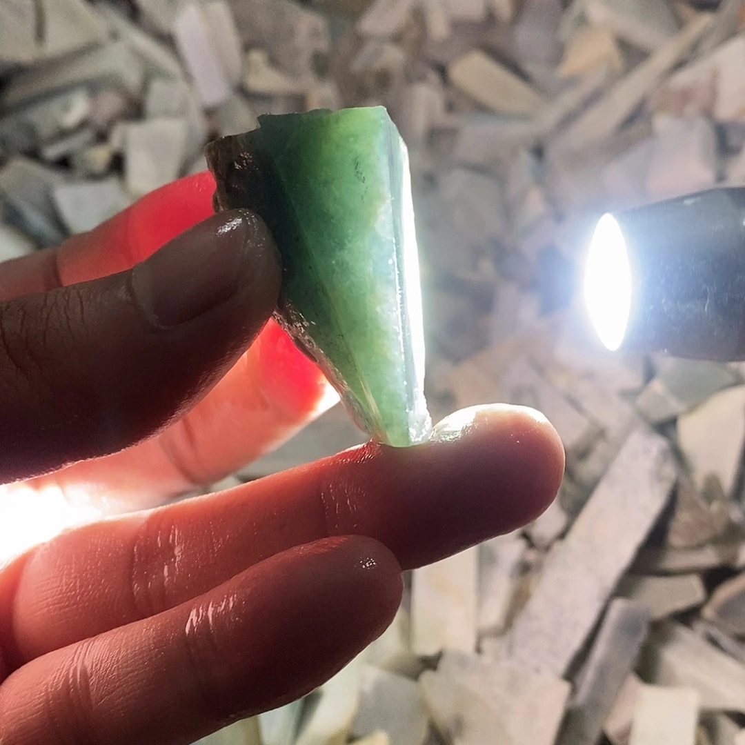 翡翠散珠天然缅甸翡翠a货35