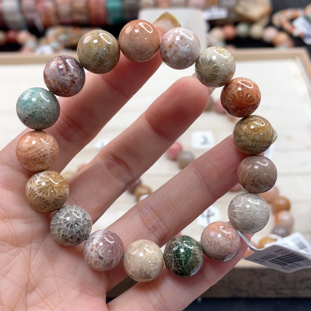 硅化珊瑚（珊瑚玉）手链未镶嵌营****哥278