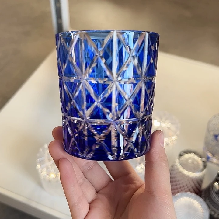 手柄款水晶玻璃微瑕一个