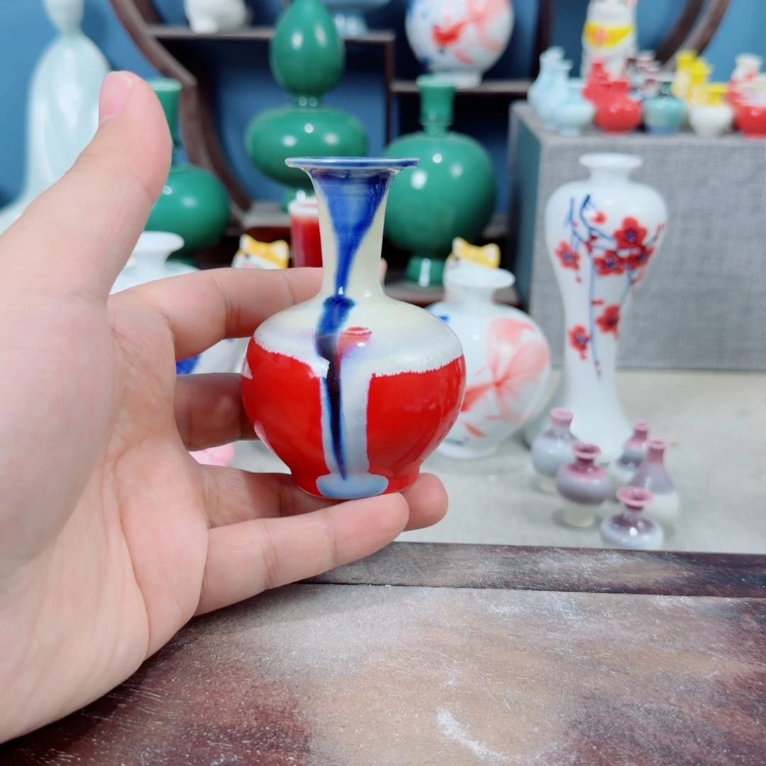 陶瓷手工小花器摆件