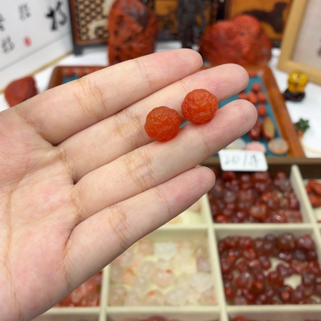 南红玛瑙未镶嵌配饰南红兽珠