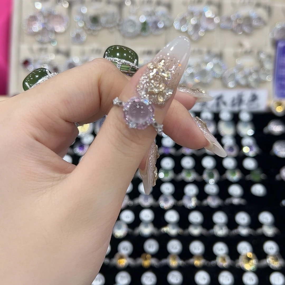 ****¹戒指萤石银S925镶嵌