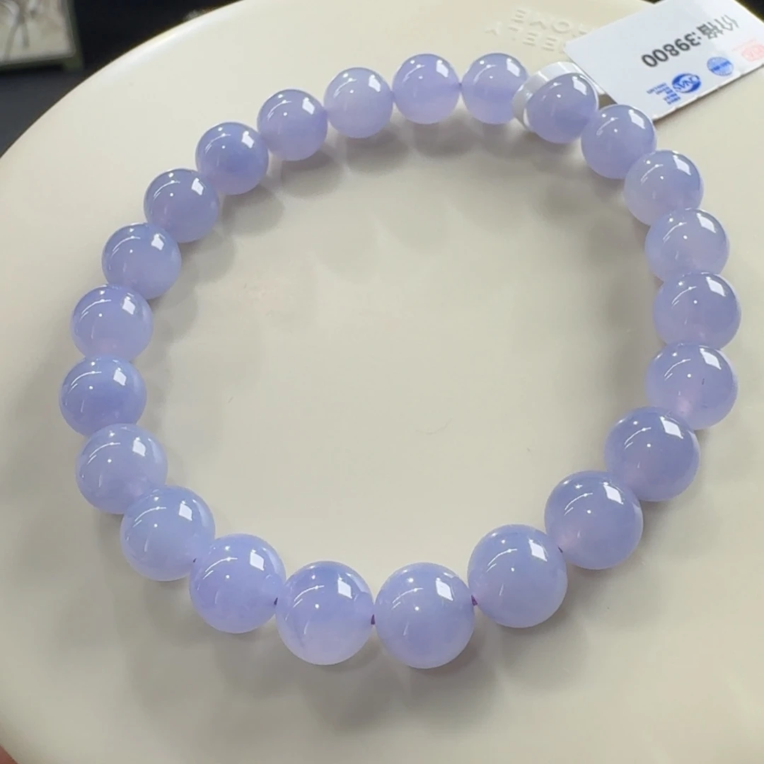 未镶嵌手链翡翠冰胶红春妖紫卡8 妖艳！