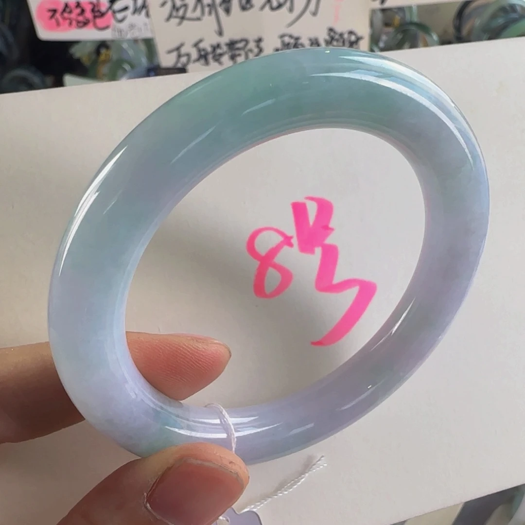 翡翠手镯未镶嵌老坑53.6圈