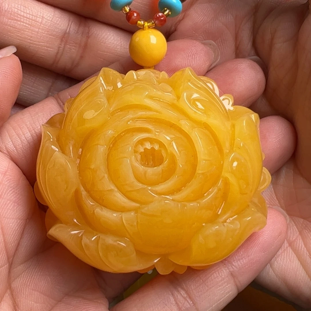 蜜蜡毛衣链未镶嵌无优化