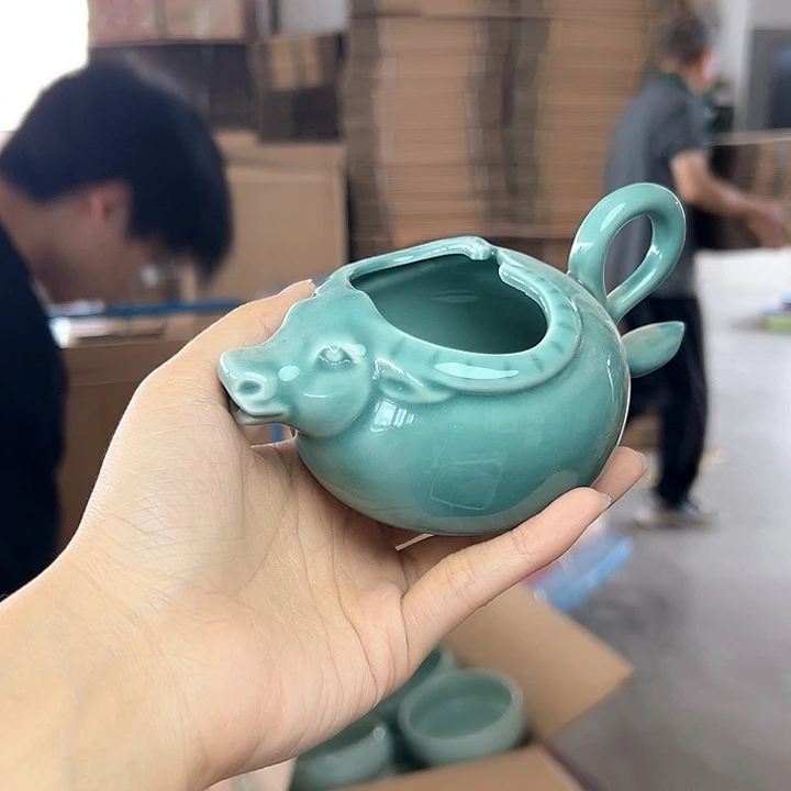龙泉云间青瓷小米茶器