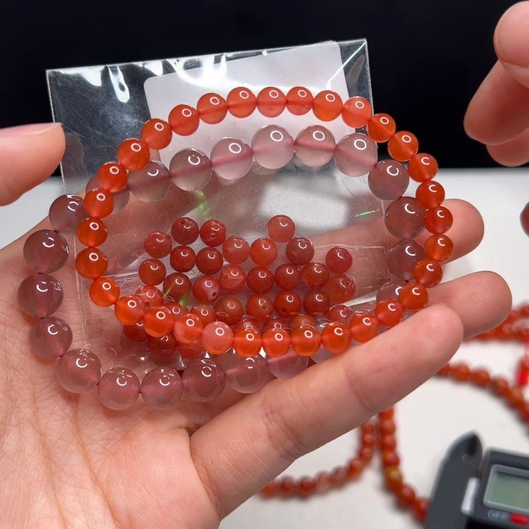 南红玛瑙手串未镶嵌7