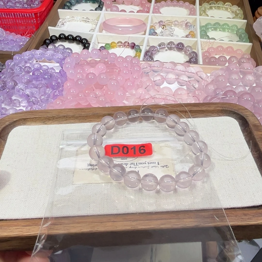 未镶嵌手链水晶莫桑比克紫红9