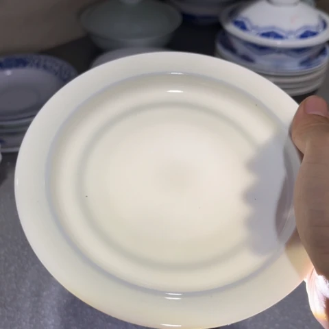 碗6寸手工高岭土碟四个