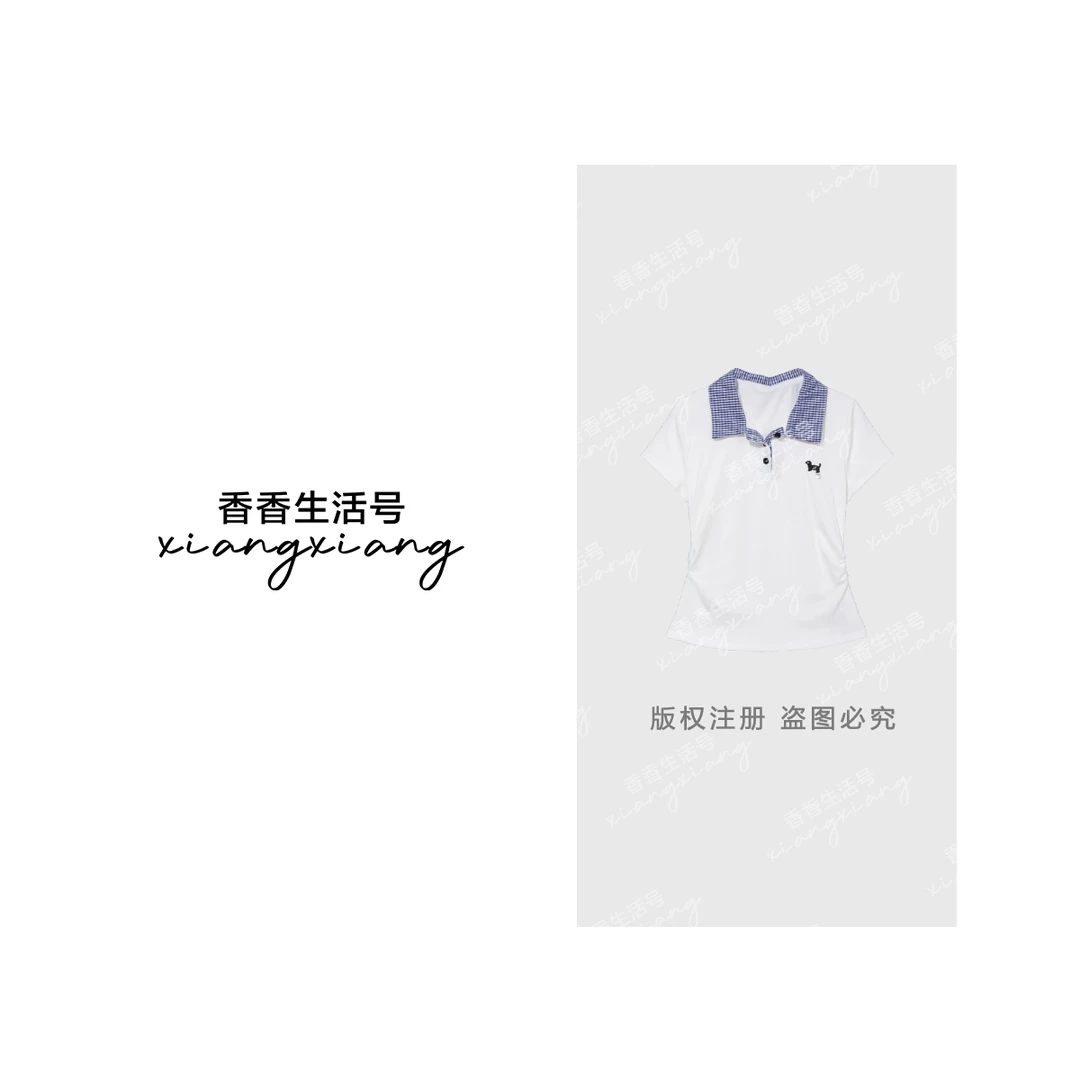 【香香严选】‘’灵韵小马‘’2025夏季新款POLO领小马刺绣T恤-25192