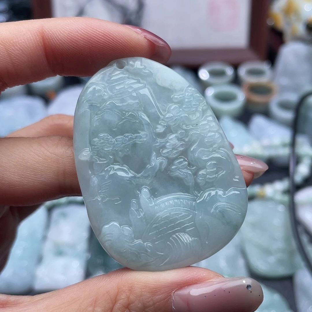 翡翠未镶嵌颈饰翡翠