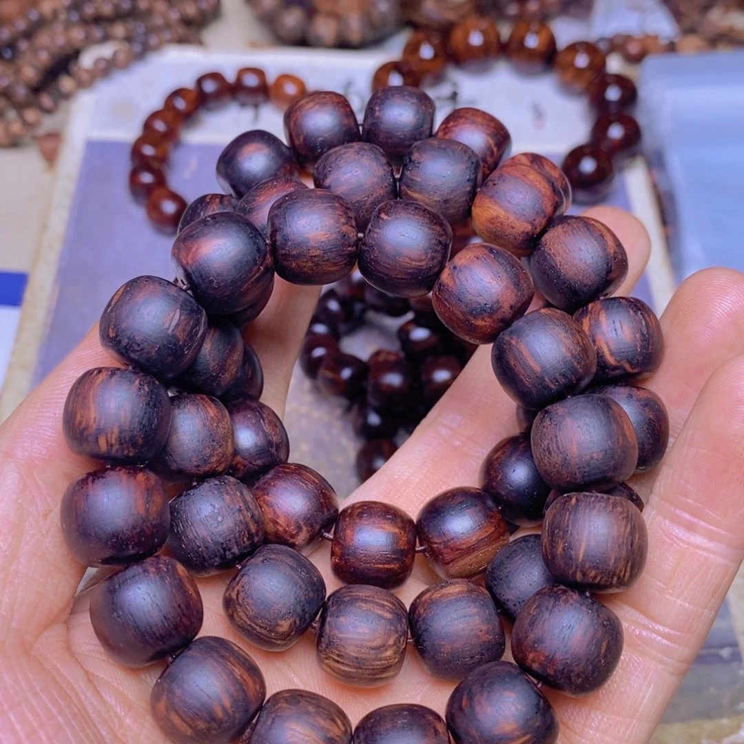 降真香手串/手链海南红降1314留疤，粗抛300目