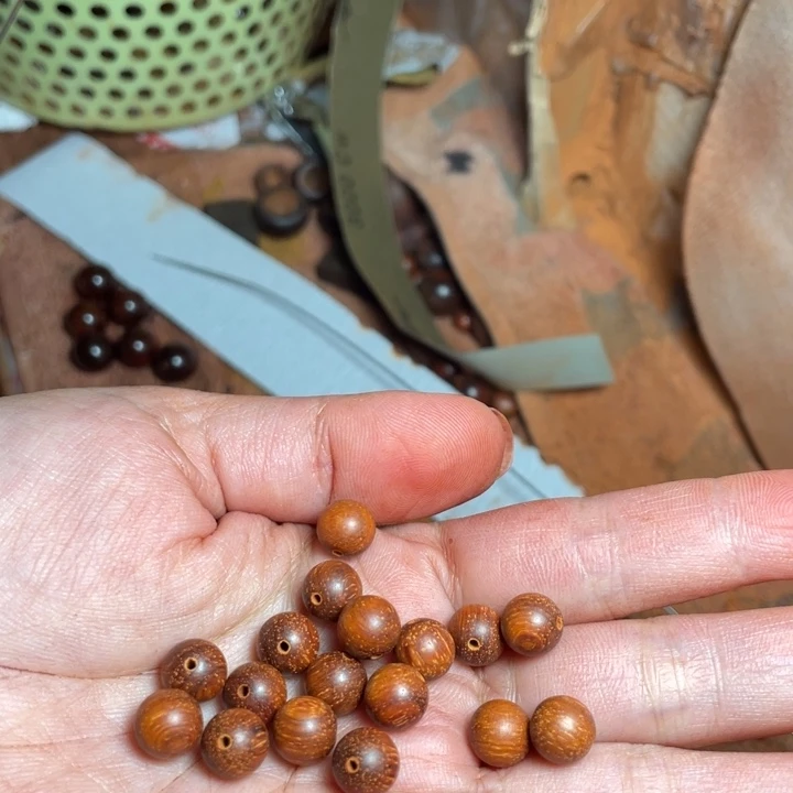 小叶紫檀手串/手链定制08的1.8孔