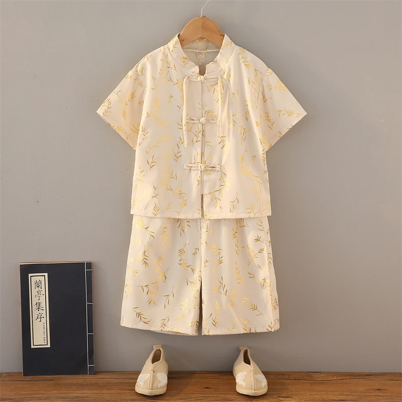 通用男童汉服周岁礼服宝宝薄款婴儿中式民族风男宝夏装