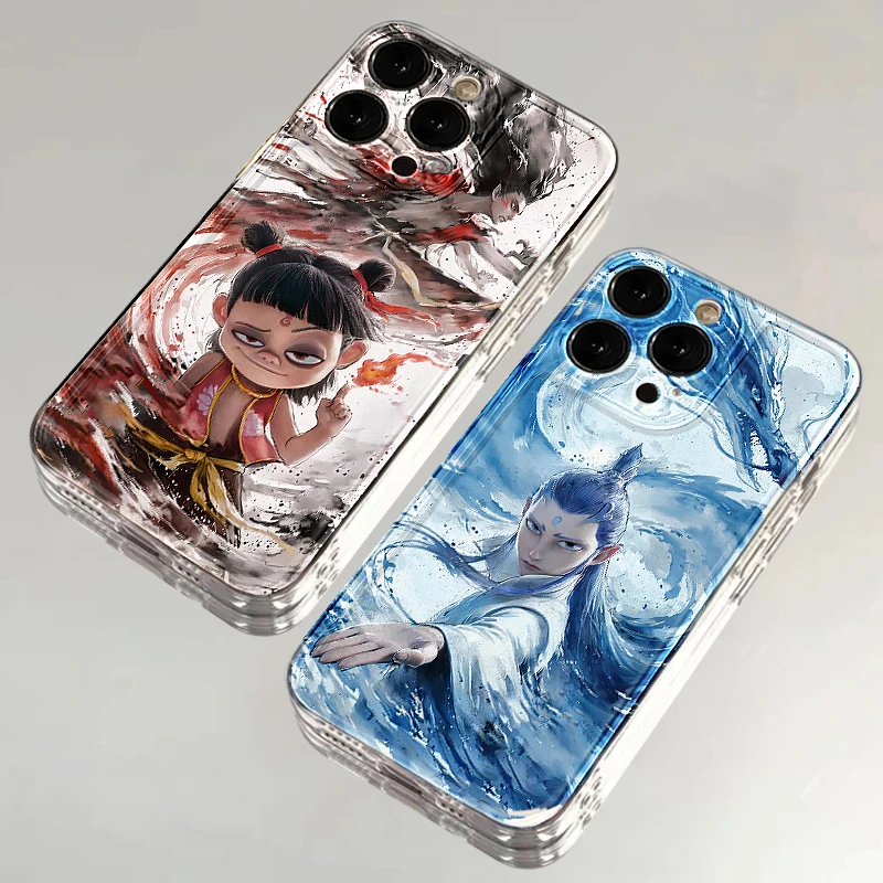 BANCA敖丙哪吒插画适用iPhone16/15手机壳苹果14华为vivo小米oppo