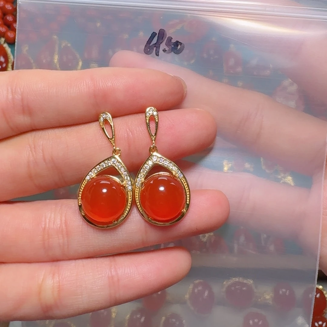 南红玛瑙南红银S925镶嵌