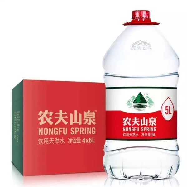 【家庭囤货】农夫山泉饮用天然水5L*4瓶 纸箱/塑包随机 大桶装 饮用水