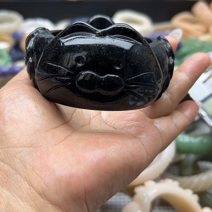 未镶嵌手镯石英岩玉元*儿