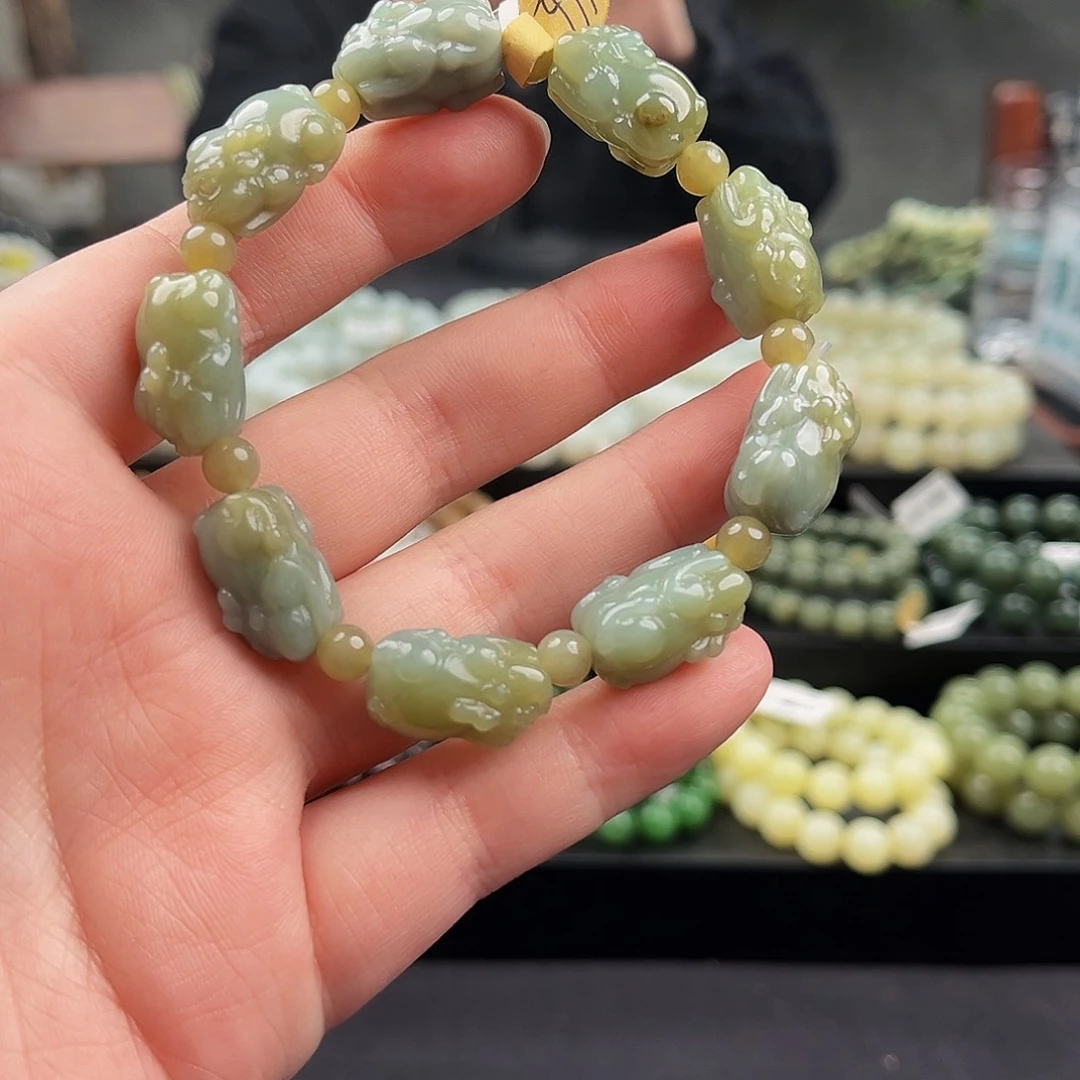 和田玉手串未镶嵌