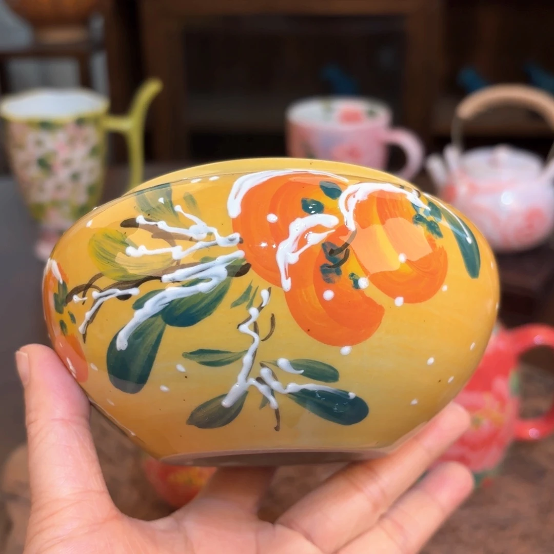 景德镇手绘高温釉下彩陶瓷茶具