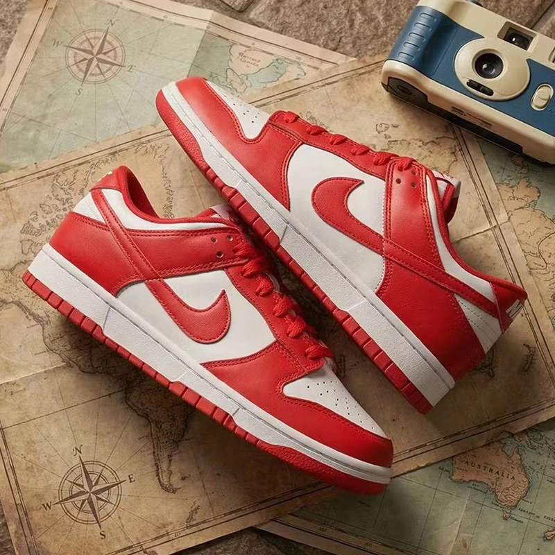 NIKE耐克DUNK LOW男鞋2026新年款红色运动鞋休闲鞋高颜值通勤板鞋