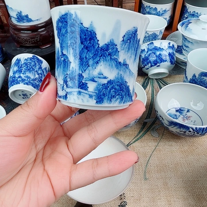 陈***建瓷片一笔一墨 叩玉山房
