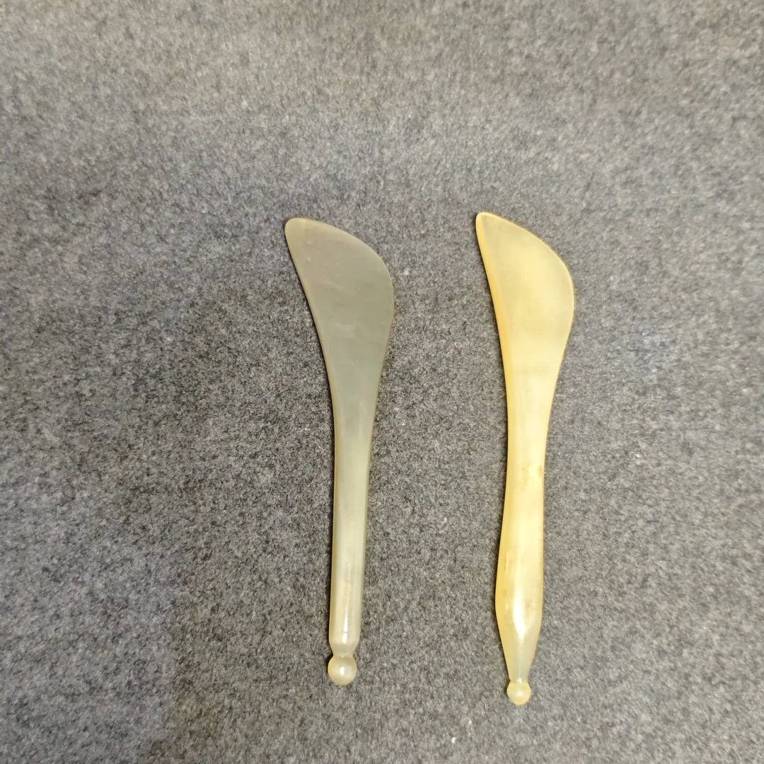手工制作牛角拨筋棒眼部美容点穴全身经络通用