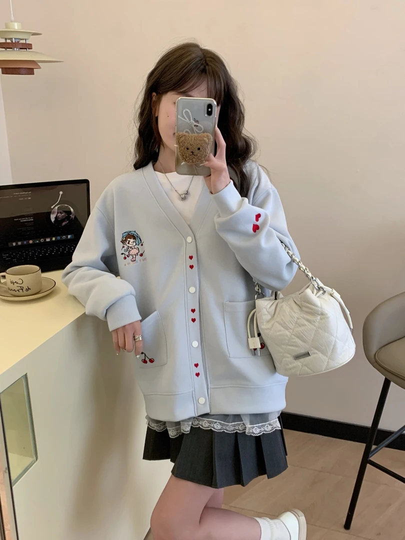 不二妹妹刺绣棒球服