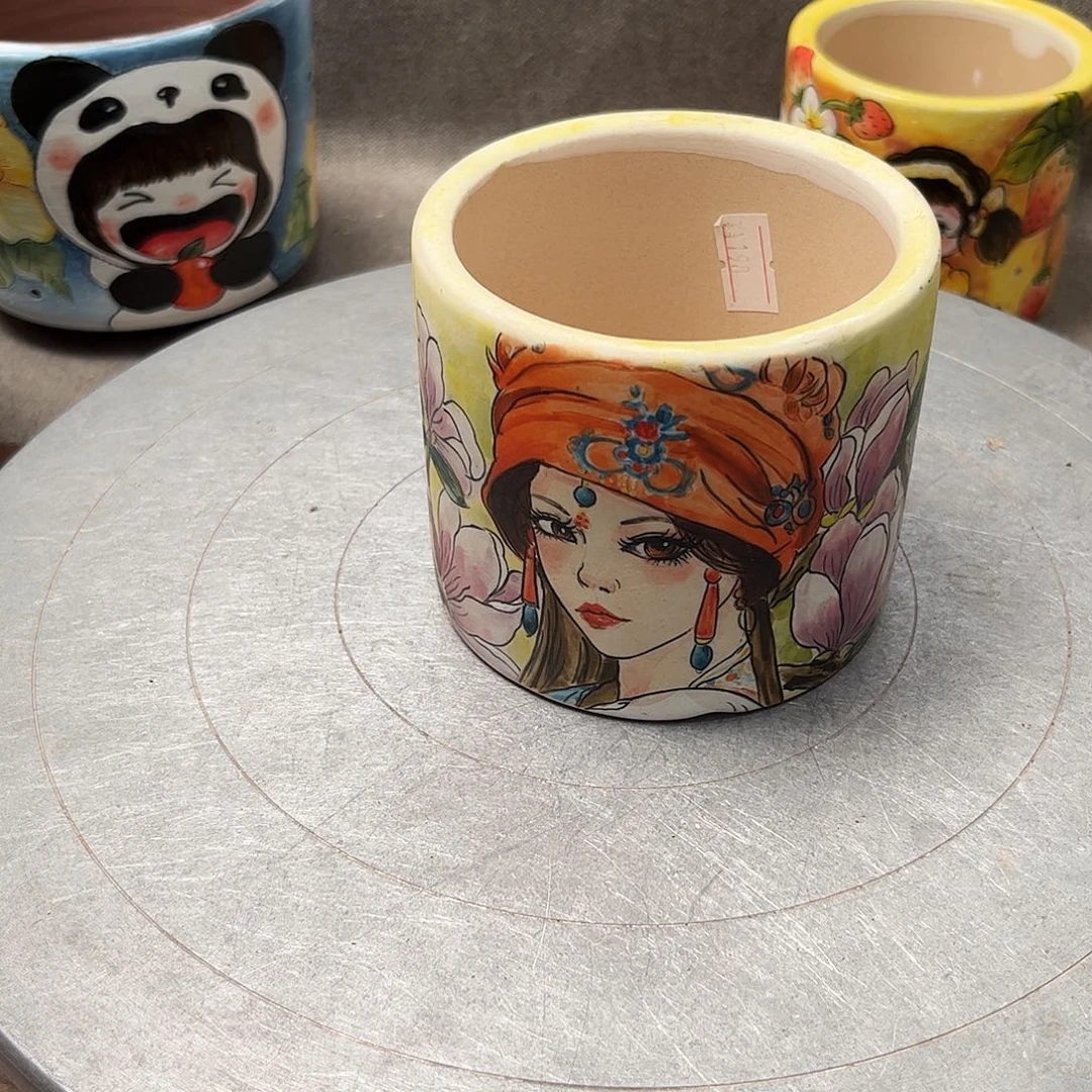 紫砂花盆人物福利