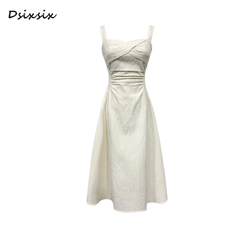 薇宝儿塔塔-【温柔过境】2024年原创新款显瘦收腰连衣裙-B4309G