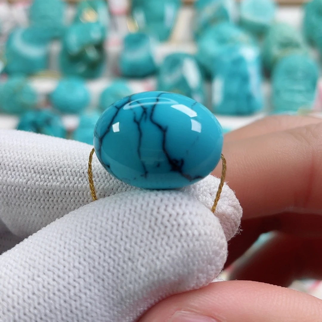 绿松石车挂未镶嵌直径15.5