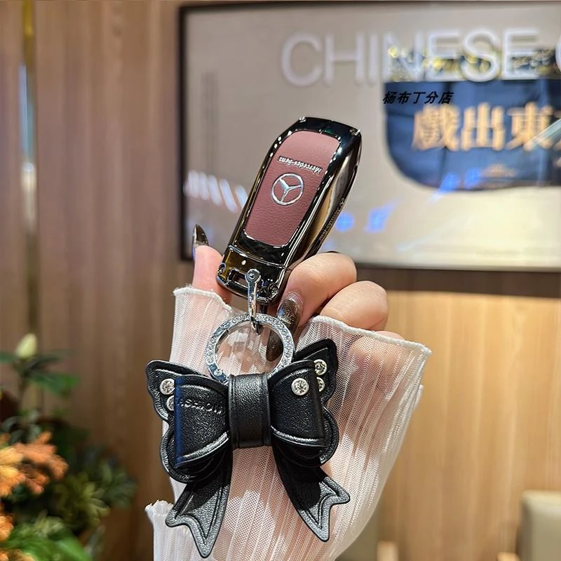 适用奔驰钥匙套glc/c260l/gla/glb200/eqe/e300l 车高级金属壳扣
