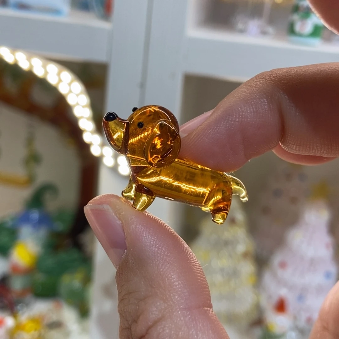 琉璃手工艺品腊肠狗