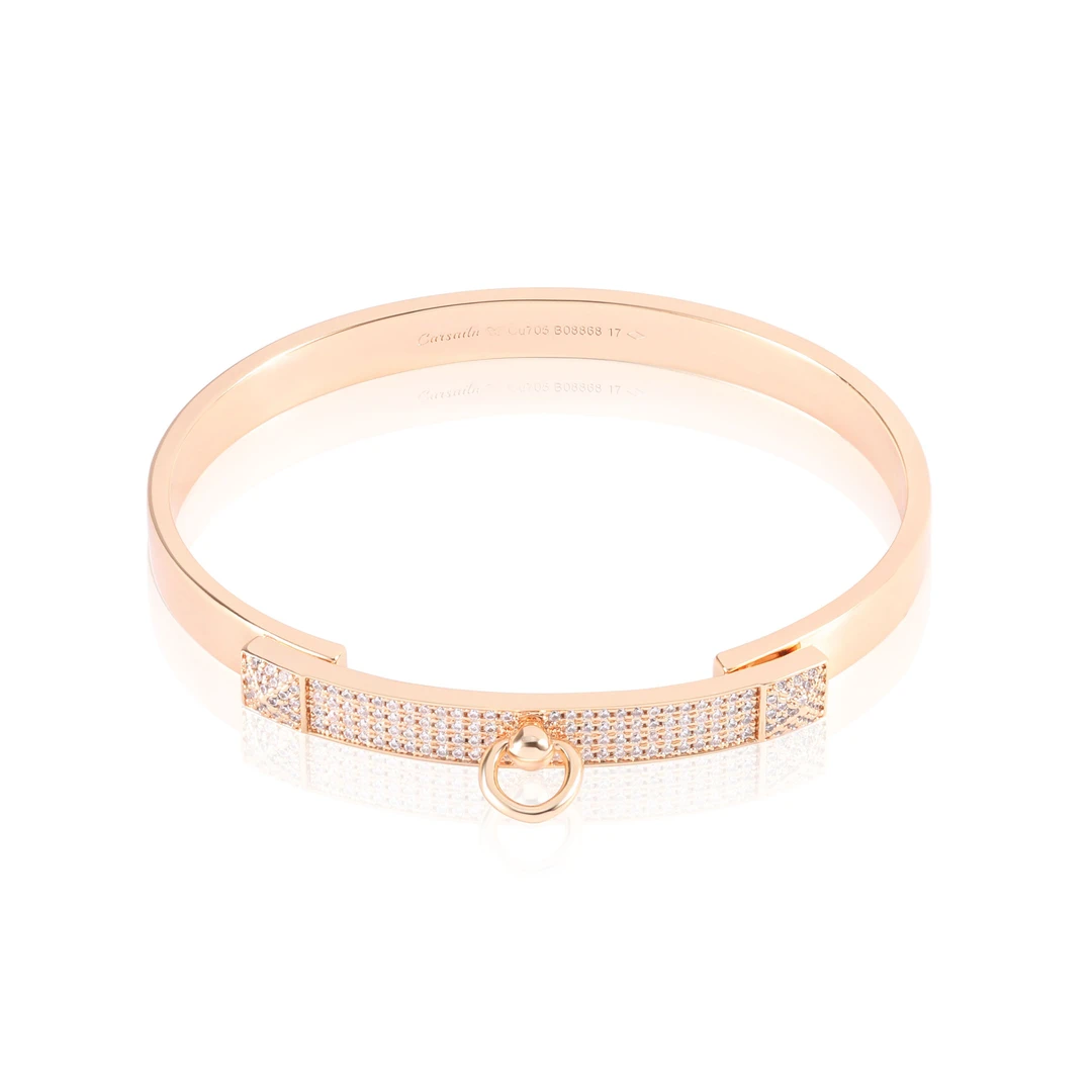 铜合金合成锆石手镯 CNC精工 门环时尚百搭手镯 3553