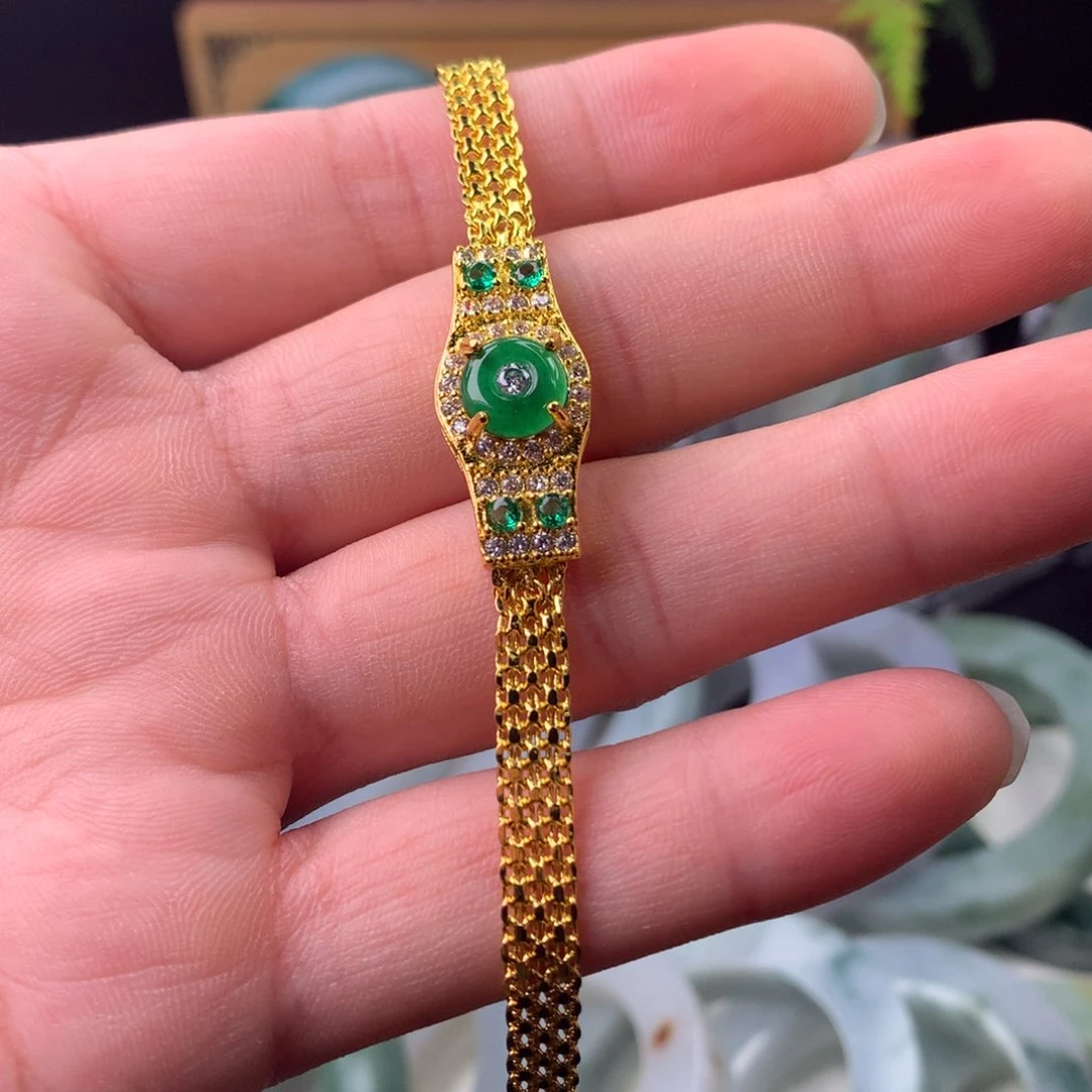 未镶嵌手链翡翠手链