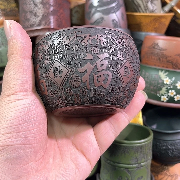 茶杯紫砂全手工紫砂主人杯