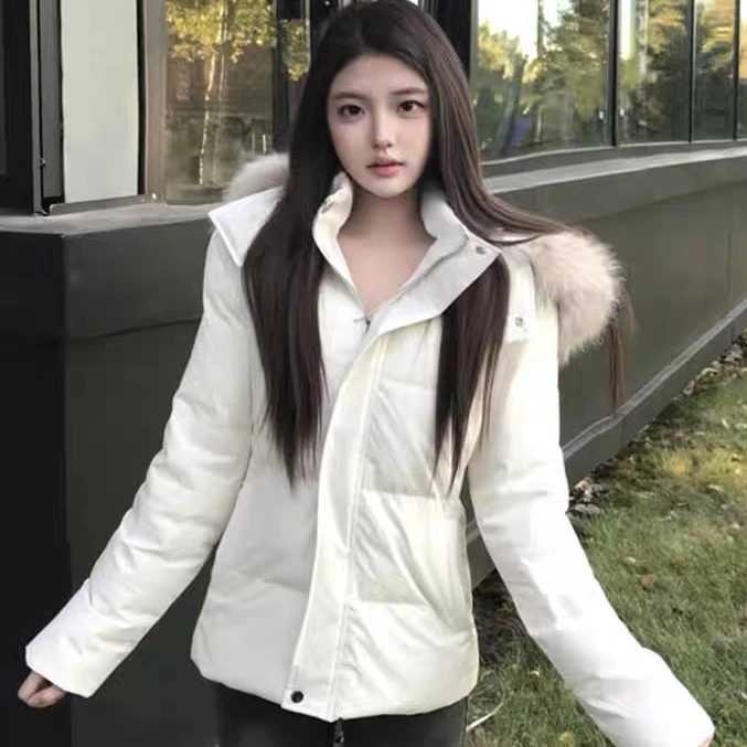 棉衣女新款大毛领连帽设计感时尚百搭显瘦加厚保暖棉服上衣外套冬