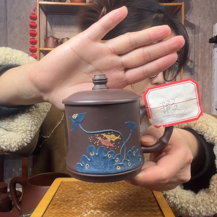 茶杯紫砂原矿紫砂杯