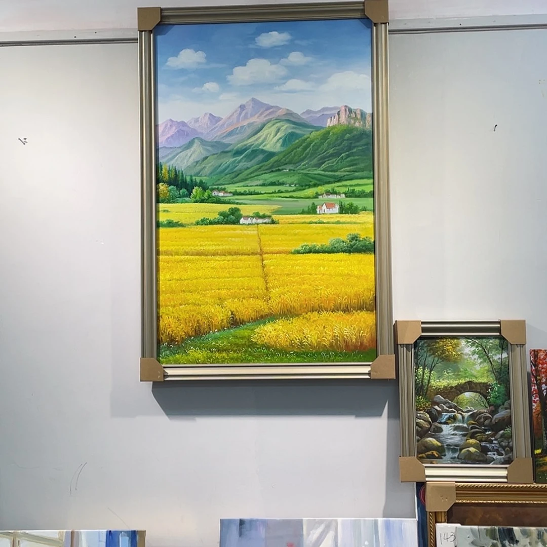 【闪购商品】油画限时特惠写实风景手绘油画80×120含框