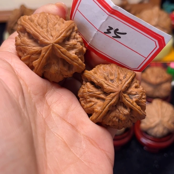 吊坠文玩核桃40全品玉玺正四棱35