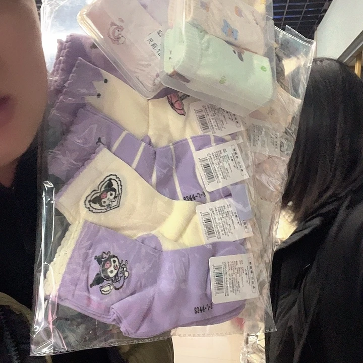 棉类混纺716特价组合10双袜子加6内裤