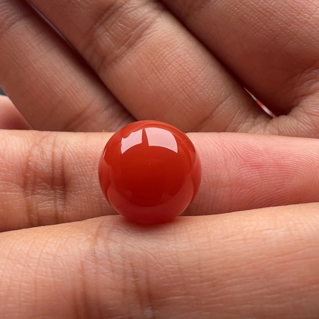 南红玛瑙未镶嵌圆珠12.4