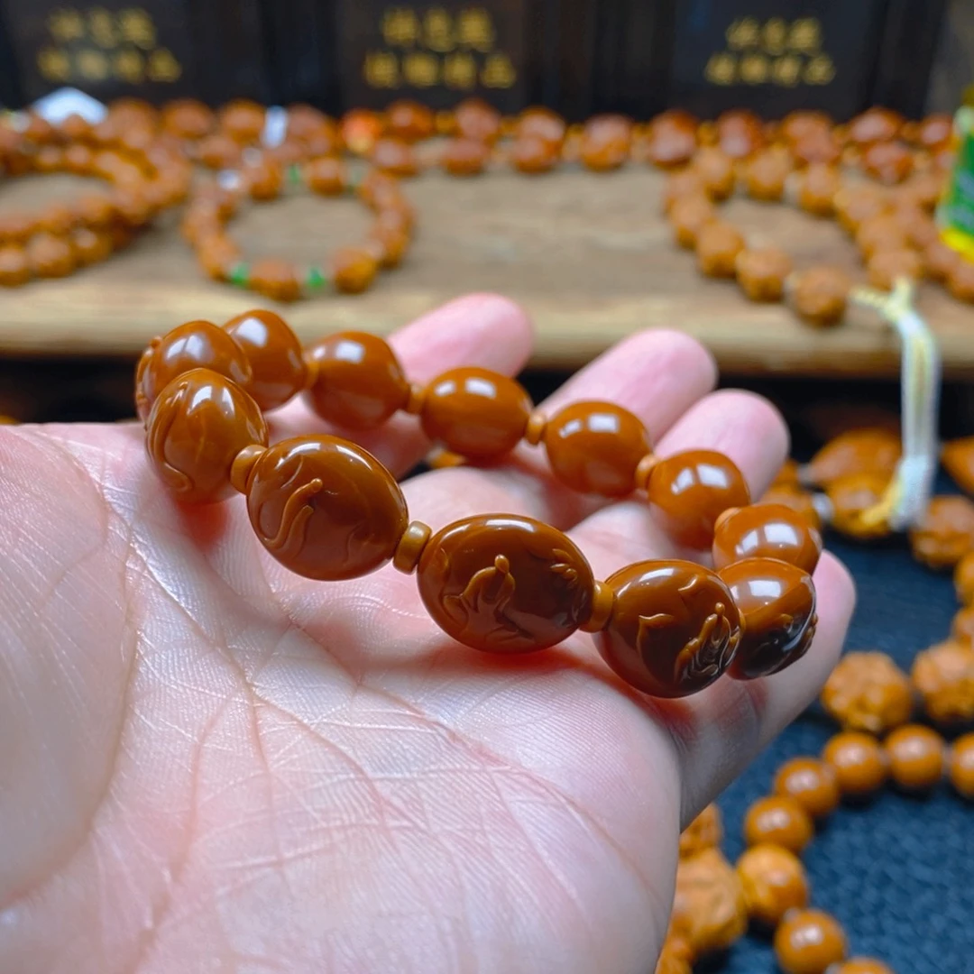 手串/手链橄榄核许静健1.3梅林铁核横版薄意无相