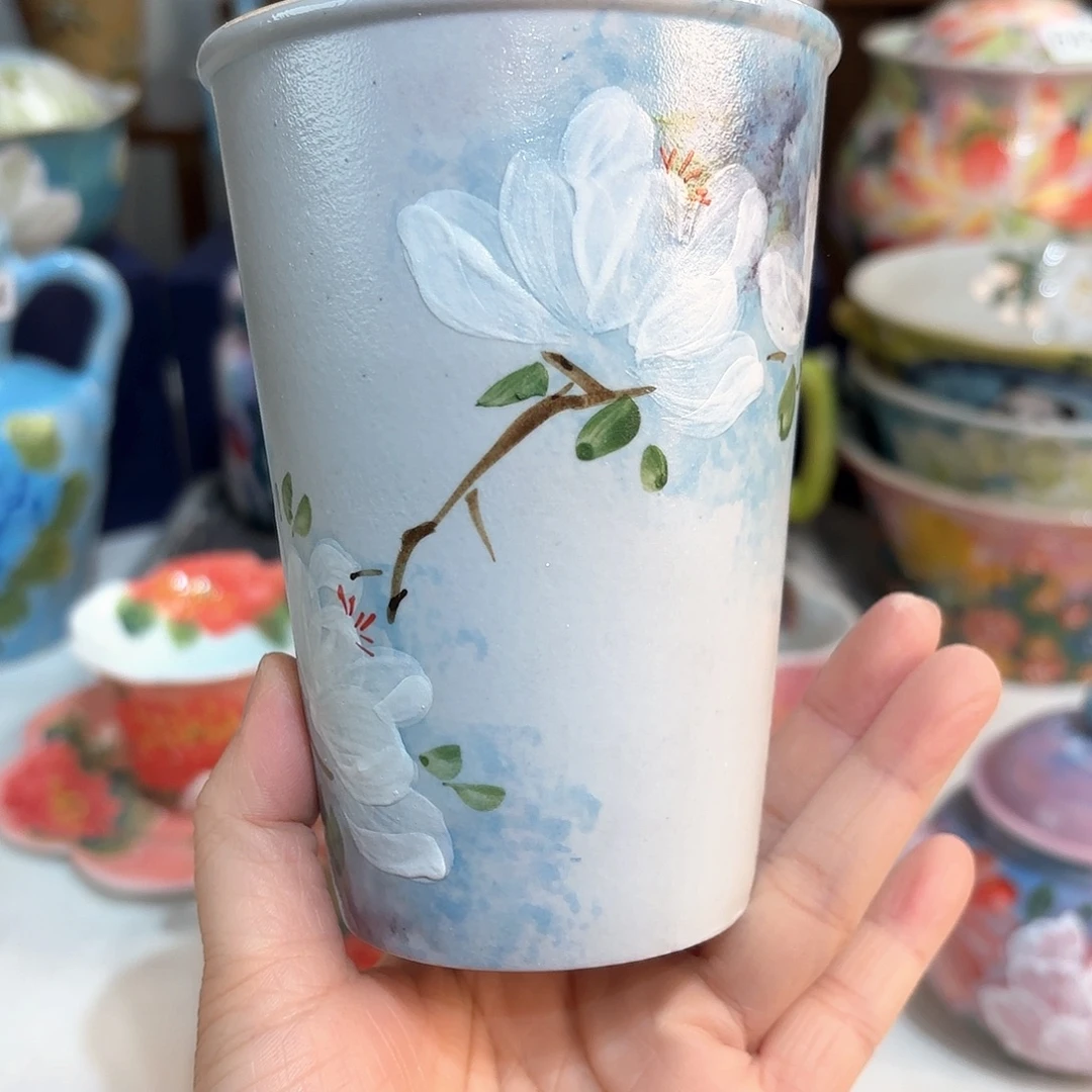 景德镇手绘高温釉下彩陶瓷茶具