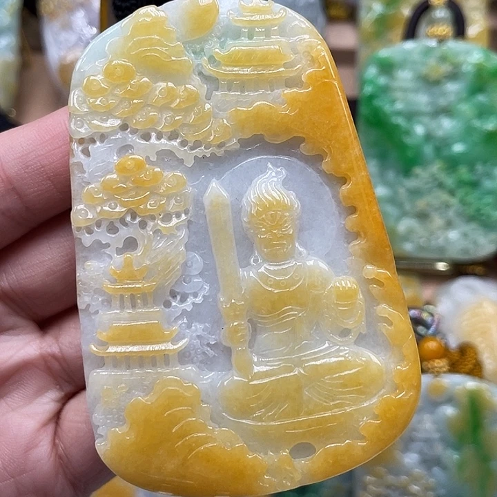 翡翠未镶嵌颈饰哼***歌天然