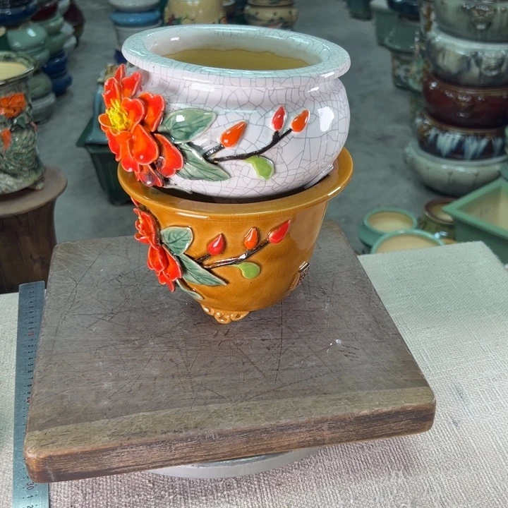 泳坤堂石湾盆?*果陶瓷