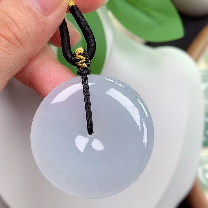 颈饰未镶嵌翡翠平安扣 35.3x5.6mm